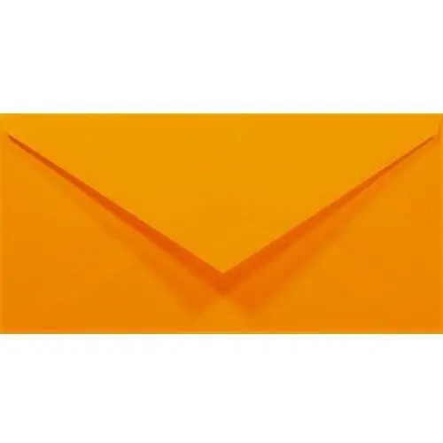 Koperty ozdobne gładkie dl nk pomarańczowe rainbow 80g 50 szt. - na kartki okolicznościowe laurki zaproszenia Netuno