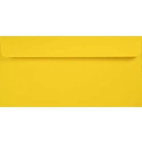 Koperty ozdobne gładkie ekologiczne DL HK żółte Kreative Sun 120g 25 szt. - na laurki zaproszenia urodzinowe przedszkolne