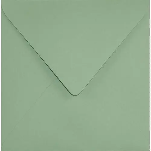 Netuno Koperty ozdobne gładkie kwadratowe nk zielone keaykolour matcha tea 120g 25 szt. - koperty w pastelowym kolorze na kartki bony podarunkowe