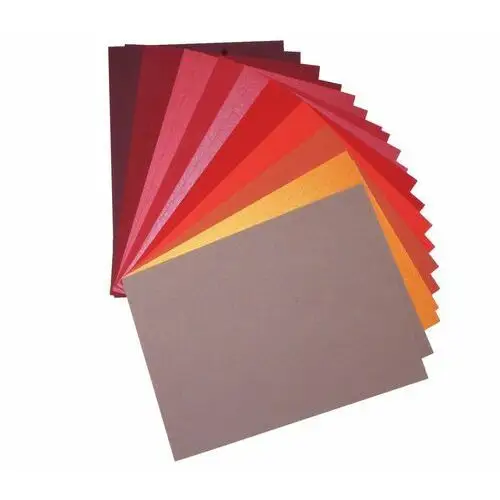 Zestaw papierów ozdobnych kolorowych A5 czerwonych 20 ark. - wycinanka na plastykę technikę