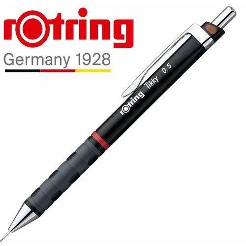 Ołówek automatyczny rotring tikky iii cc 0,5 czarny korpus - 1904695 Newell rubbermaid
