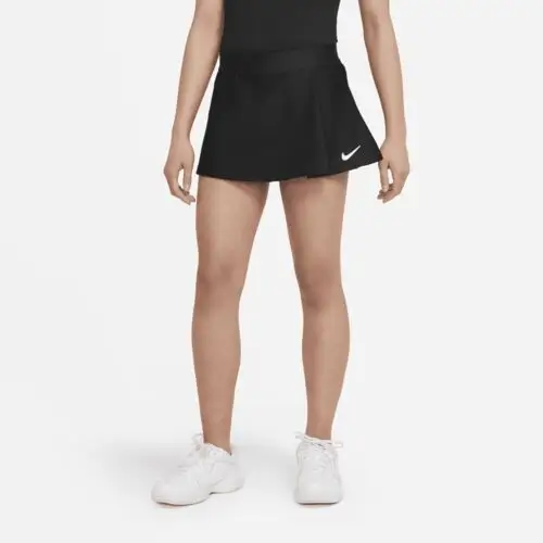 Spódniczka tenisowa dla dużych dzieci (dziewcząt) court dri-fit victory - czerń Nike
