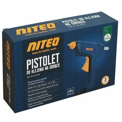 Niteo tools Pistolet do klejenia na gorąco