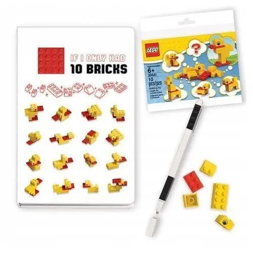 Notatnik Lego kaczuszka z płytką i długopisem