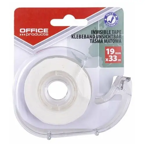 Taśma biurowa 19 mm 33 m dyspenser matowa Office products