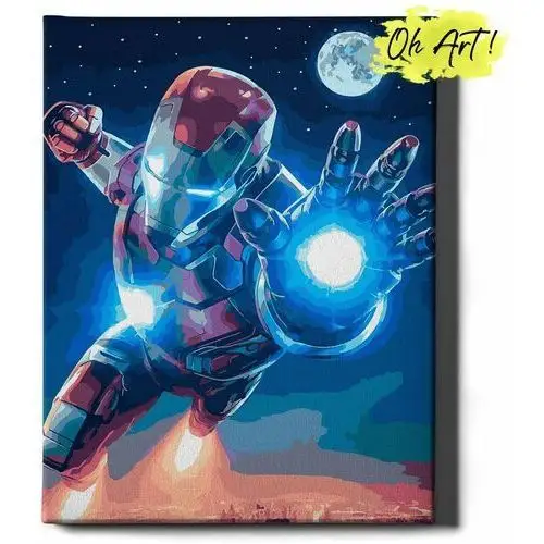 Oh art! Malowanie po numerach 40x50cm iron man marvel– obraz do malowania po numerach dla dzieci