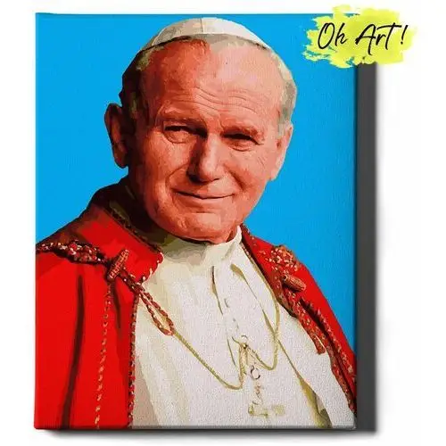 Malowanie Po Numerach 40x50cm Jan Paweł II – Obraz do Malowania po numerach Religia – Oh Art