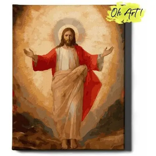 Malowanie po numerach 40x50cm jezus – obraz do malowania po numerach z rama religia i kultuta – Oh art