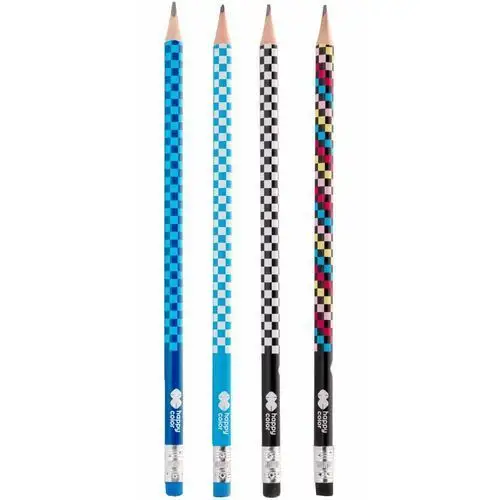 Ołówek trójkątny, z gumką, 2B, Skate, Happy Color