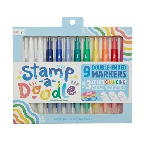 Flamastry z transparentnymi stempelkami stamp-a-doodle Ooly