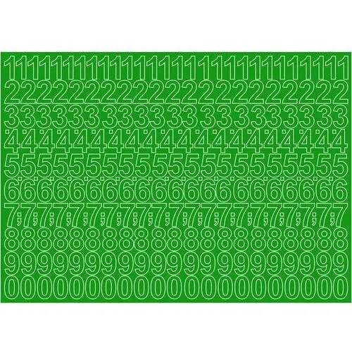 Oracal Cyfry samoprzylepne zielone 2,5cm zestaw 276 cyfr