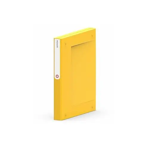 Orplast Folder na dokumenty, zamykany moxom newbinder 35 mm, żółty, bez mechanizmu, a4