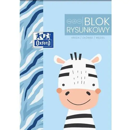 BLOK DO RYSOWANIA KIDS OXFORD A4, 20 KARTEK