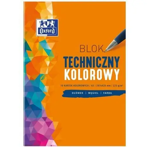 Blok techniczny kolorowy, a3 Oxford