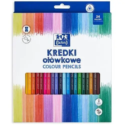 KREDKI OŁÓWKOWE OXFORD REGULAR 24 KOLORY