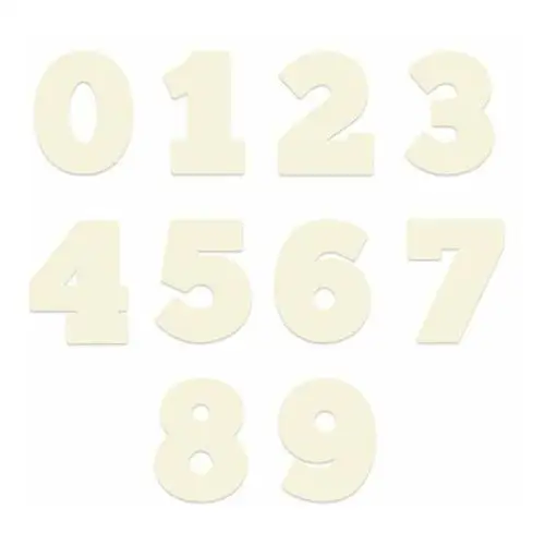 Baza dekoracyjna cyfry 0-9, 15x15cm, 10szt. P13