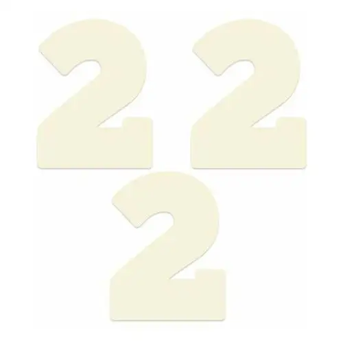 P13 Baza dekoracyjna cyfry - 2, 20x20cm, 3szt