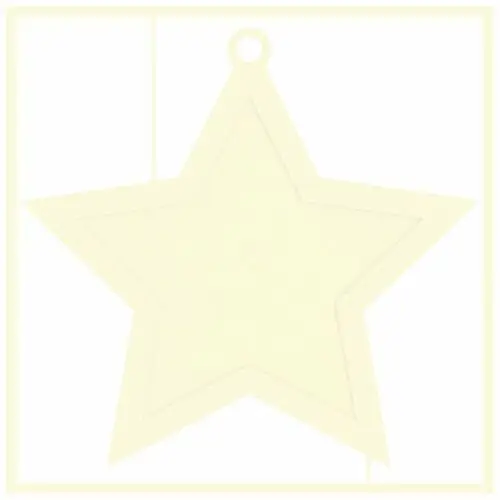 P13 Baza dekoracyjna gwiazda, 15x15cm, 1kpl