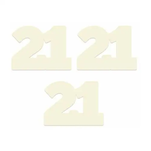 P13 Baza dekoracyjna liczby - 21, 15x20cm, 3szt