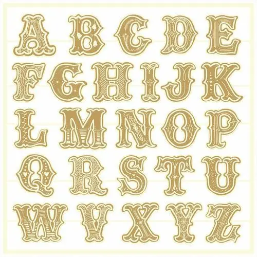 P13 Zestaw tekturek alfabet ciasteczkowy, 20x20cm, 3kpl