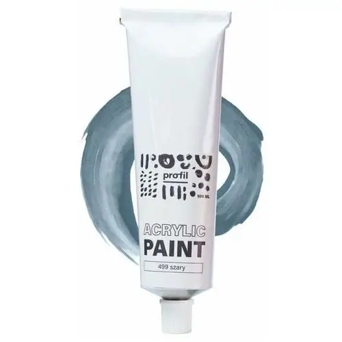 Paint-it Dobre farby akryle w tubkach - szara textil paint profil