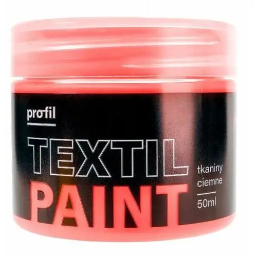 Farba do tkanin ciemnych profil 50ml czerwony fluo Paint-it