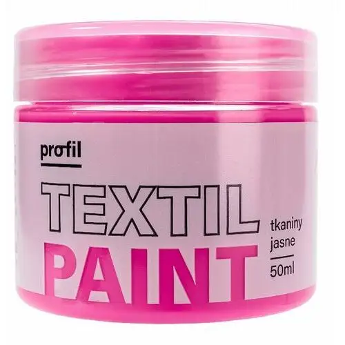 Farba do tkanin jasnych profil 50ml róż Paint-it