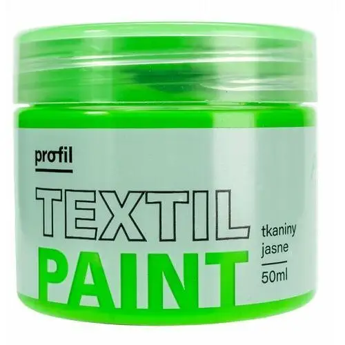 Paint-it Farba do tkanin jasnych profil 50ml zieleń fluo