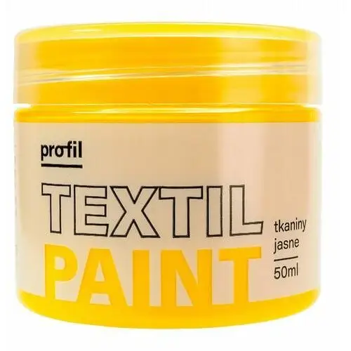 Farba do tkanin jasnych profil 50ml żółty jasny Paint-it