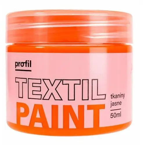 Paint-it Farba do tkanin jasnych profil50ml pomarańcz fluo