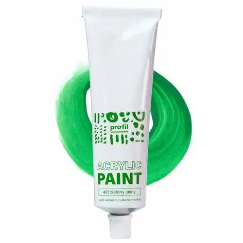 Paint-it Farbki akrylowe szkolne w tubkach - zielona jasna textil paint profil