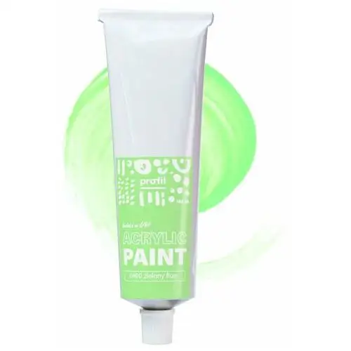 Farbki akrylowe w tubkach cosplay - zielona fluo textil paint profil Paint-it