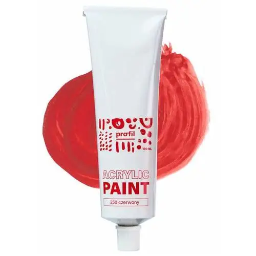 Paint-it Polskie farby akrylowe w tubce czerwona textil paint profil