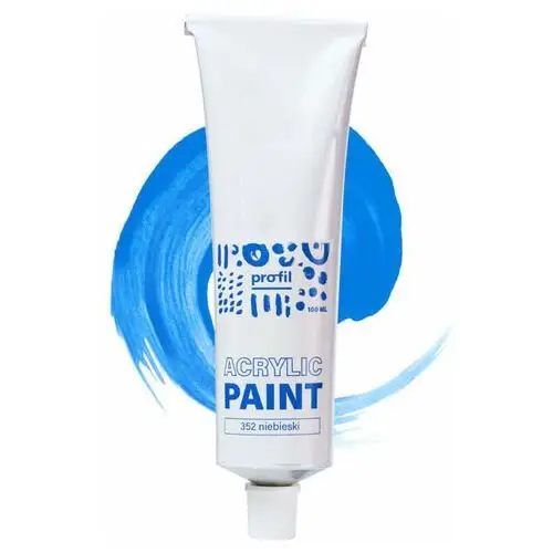 Tania farba akrylowa na urodziny w tubce niebieska textil paint profil Paint-it