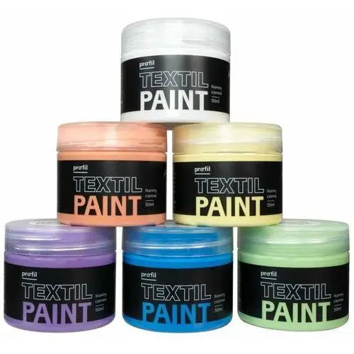 Paint-it Zestaw farb 6x50ml, do ciemnych tkanin - pastel candy