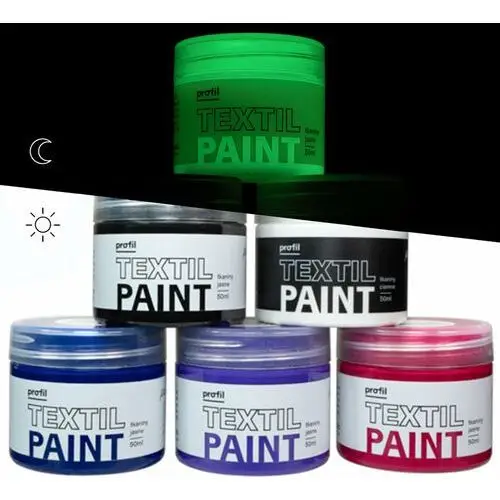 Paint-it Zestaw farb 6x50ml, do jasnych tkanin - galaxy