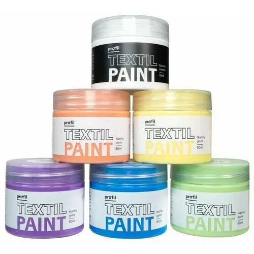 Paint-it Zestaw farb 6x50ml, do jasnych tkanin - pastel candy