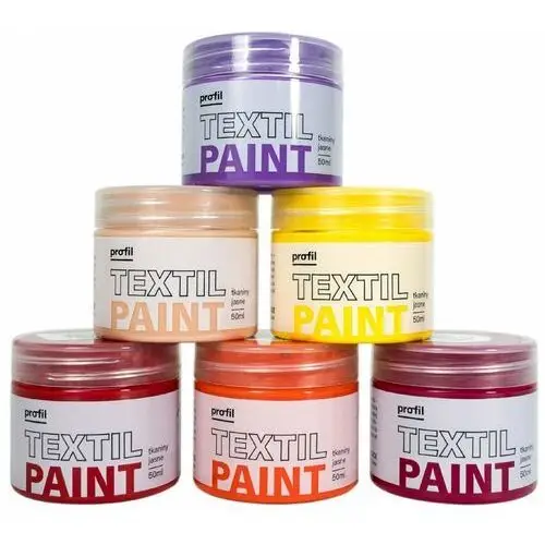 Paint-it Zestaw farb 6x50ml, do jasnych tkanin - sunset boulevard