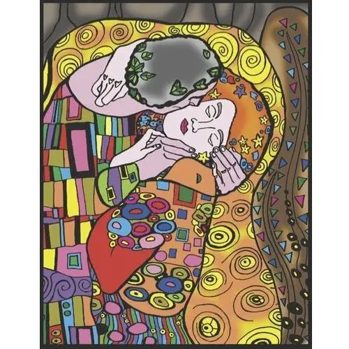 Kolorowanka welwetowa, Klimt pocałunek