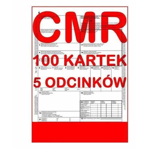 List przewozowy CMR Pako 100 kartek