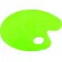 Paletka do mieszania kolorów owalna, 10 przegródek, zielona, happy color Gdd grupa dystrybucyjna daccar Sklep