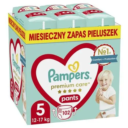 Pampers Premium Care PANTS Rozmiar 5, 102szt