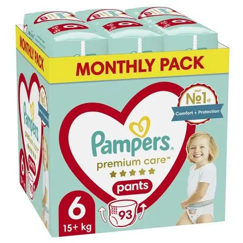 Pampers Premium Care Pieluchomajtki 6 93 szt