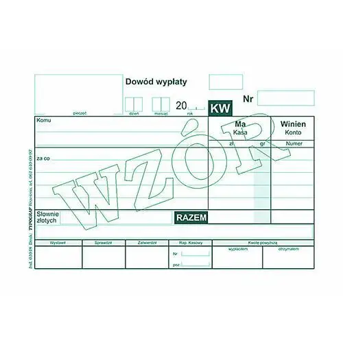 Panta-plast, druk KW, format A6