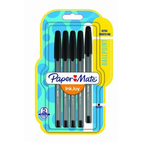 Paper mate Długopisy inkjoy 100st 0,7mm czarny 5sz - 1956729