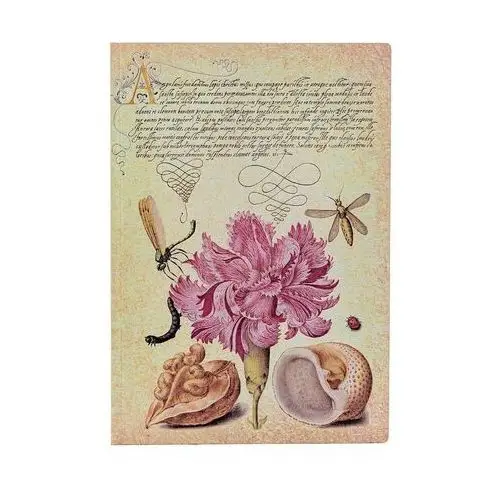 Paperblanks, Notatnik W Linie, Pink Carnation Midi Flexi