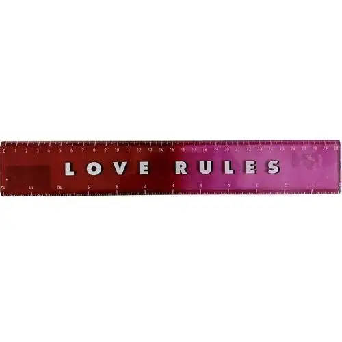 Paperchase - linijka 'love rules'