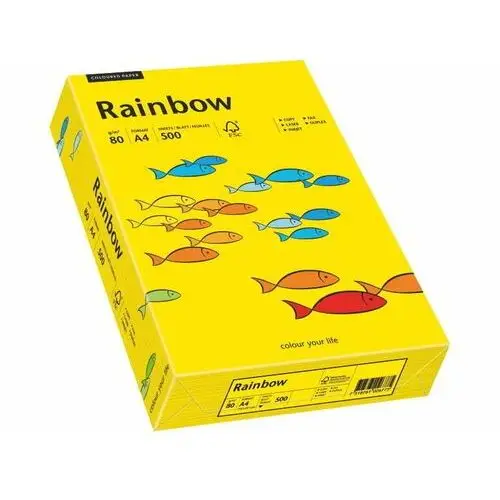 Papier rainbow a4 80g ciemno żółty r18 Papyrus