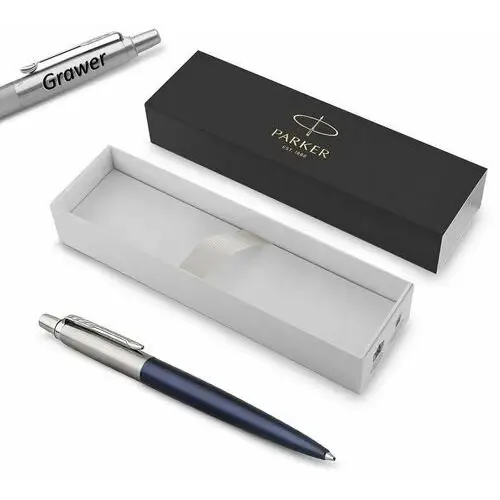 Długopis Parker Jotter Royal Blue CT z grawerem, kolor niebieski