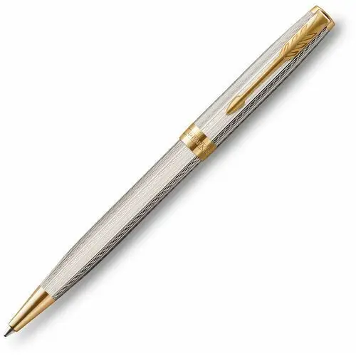 Parker , długopis, metalowy, srebrny